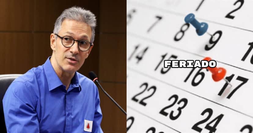 Romeu Zema já sabe desse feriado em MG (Foto: Divulgação) Romeu Zema já sabe desse feriado em MG (Foto: Divulgação)