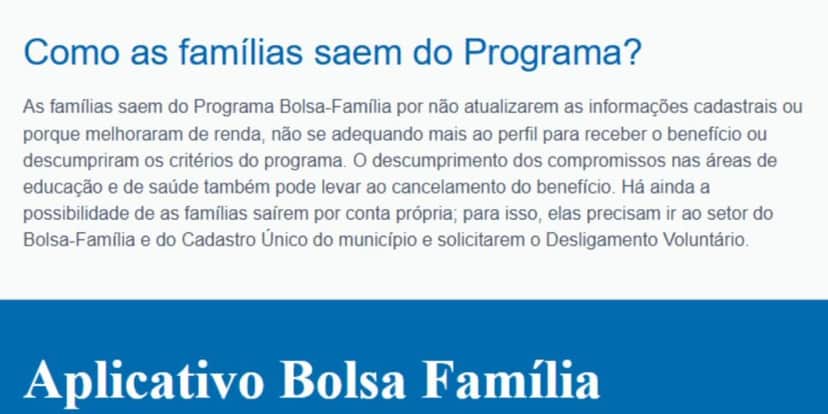 Atitudes que suspendem o Bolsa Família (Reprodução: Caixa) Atitudes que suspendem o Bolsa Família (Reprodução: Caixa)