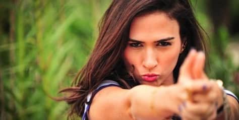 Tatá interpreta a periguete Valdirene na novela da Globo (Foto: Reprodução) Tatá interpreta a periguete Valdirene na novela da Globo (Foto: Reprodução)