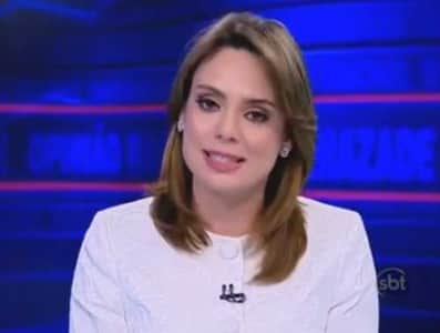 Rachel Sheherazade apresenta o "SBT Brasil" (Foto: Reprodução) Rachel Sheherazade apresenta o "SBT Brasil" (Foto: Reprodução)