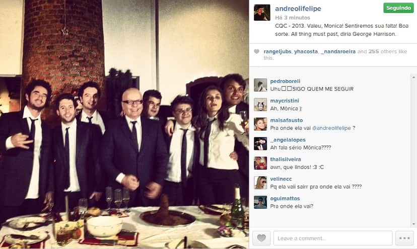 Monica Iozzi deixou o "CQC" em festa de confraternização! Monica Iozzi deixou o "CQC" em festa de confraternização!