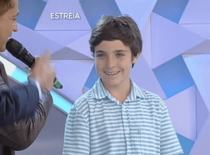 Gugu e o filho mais velho (Foto: Reprodução/ Rede Record) Gugu e o filho mais velho (Foto: Reprodução/ Rede Record)