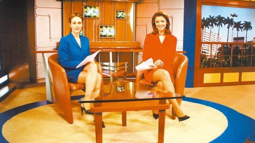 Cynthia Benini e Analice no SBT Notícias Breves. (Foto: Reprodução) Cynthia Benini e Analice no SBT Notícias Breves. (Foto: Reprodução)