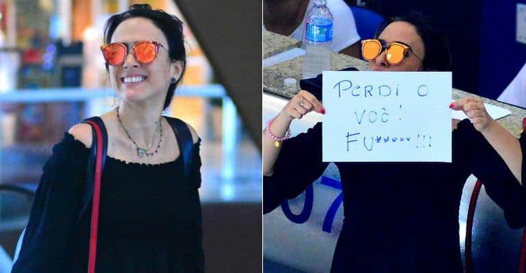 Tatá Werneck perde voo e faz piada no aeroporto com paparazzi Foto: montagem/divulgação. Tatá Werneck perde voo e faz piada no aeroporto com paparazzi Foto: montagem/divulgação.