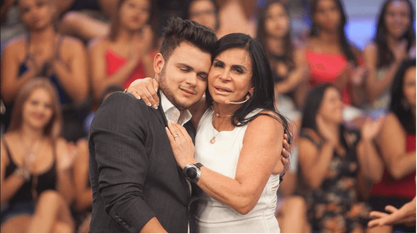 Gretchen reencontra filho que não via há 5 anos Foto - divulgação. Gretchen reencontra filho que não via há 5 anos Foto - divulgação.