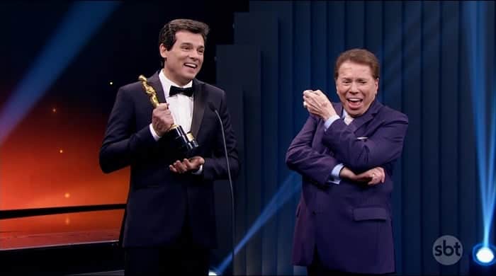 Celso Portiolli e Silvio Santos durante o Troféu Imprensa (Foto: Reprodução/SBT) Celso Portiolli e Silvio Santos durante o Troféu Imprensa (Foto: Reprodução/SBT)