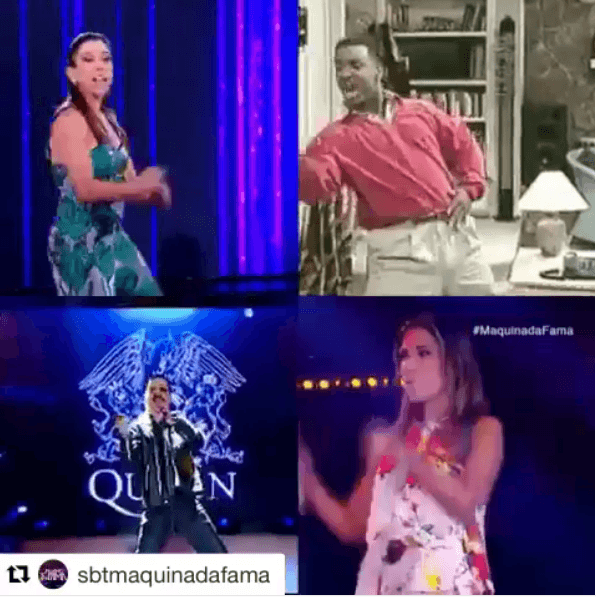 Dancinha da vitória de Patricia Abravanel. Reprodução - Instagram. Dancinha da vitória de Patricia Abravanel. Reprodução - Instagram.