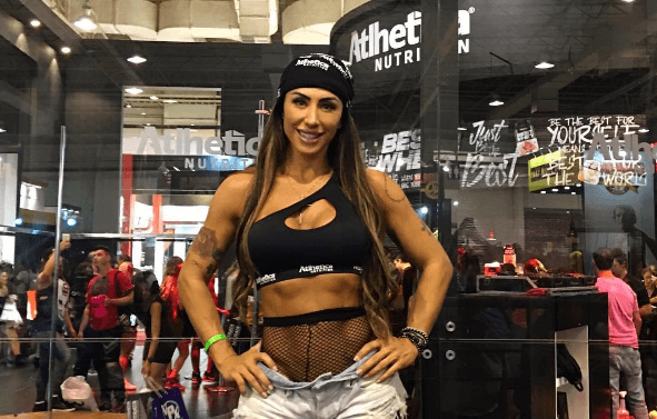 Jaque Khury no evento Arnold Classic South America (Foto: Reprodução/Instagram) Jaque Khury no evento Arnold Classic South America (Foto: Reprodução/Instagram)