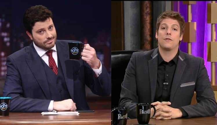 Danilo Gentili e Fábio Porchat (Foto: Reprodução/SBT e Record/Montagem) Danilo Gentili e Fábio Porchat (Foto: Reprodução/SBT e Record/Montagem)