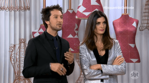 Arlindo Grund e Isabella Fiorentino no "Esquadrão da Moda" (Foto: Reprodução/SBT) Arlindo Grund e Isabella Fiorentino no "Esquadrão da Moda" (Foto: Reprodução/SBT)
