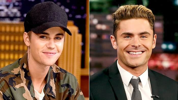 Justin Bieber e Zac Efron (Foto: Divulgação) Justin Bieber e Zac Efron (Foto: Divulgação)
