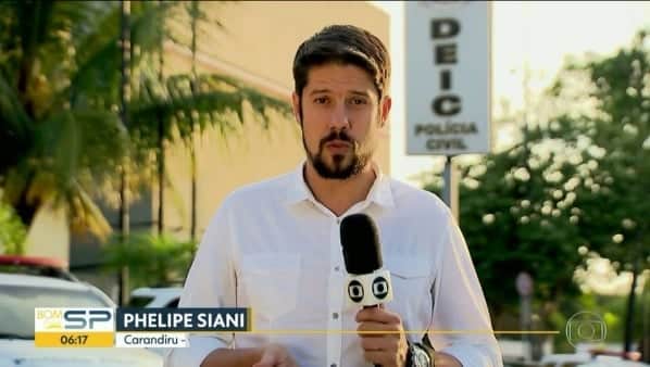 O repórter Phelipe Siani. (Foto: Reprodução/Globo) O repórter Phelipe Siani. (Foto: Reprodução/Globo)