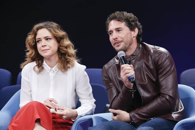 Leandra Leal e Flávio Canto na coletiva do 'Criança Esperança' 2017 (Foto: Globo/Marcos Rosa) Leandra Leal e Flávio Canto na coletiva do 'Criança Esperança' 2017 (Foto: Globo/Marcos Rosa)