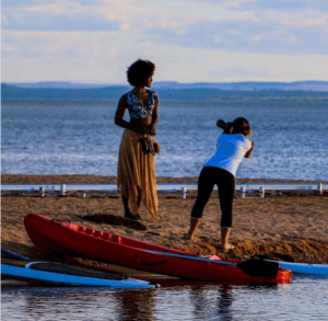 Érika Januza grava "Outro Lado do Paraíso" no Tocantins (Foto: Reprodução/Instagram) Érika Januza grava "Outro Lado do Paraíso" no Tocantins (Foto: Reprodução/Instagram)