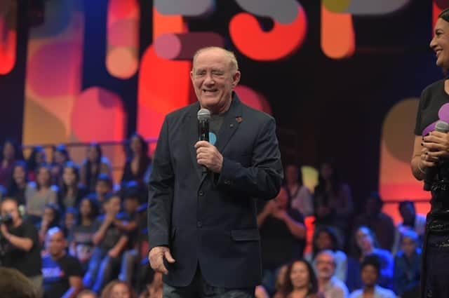 Renato Aragão no "Criança Esperança" 2017 (Foto: Globo/Estevam Avellar) Renato Aragão no "Criança Esperança" 2017 (Foto: Globo/Estevam Avellar)