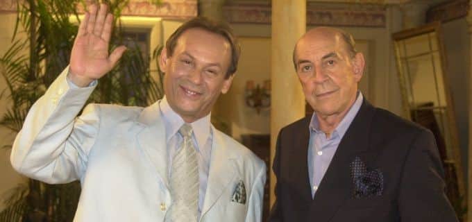 José Wilker, o Giovanni Improta, e Raul Cortez, como o barão Pedro (Foto: Divulgação) José Wilker, o Giovanni Improta, e Raul Cortez, como o barão Pedro (Foto: Divulgação)