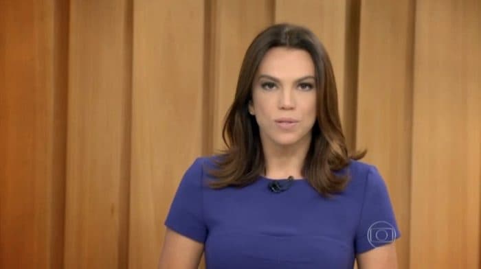 A apresentadora Ana Paula Araújo no Bom Dia Brasil (Foto: Reprodução/Globo) A apresentadora Ana Paula Araújo no Bom Dia Brasil (Foto: Reprodução/Globo)