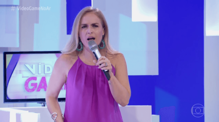 Angélica no Vídeo Game. da Globo (Foto: Reprodução) Angélica no Vídeo Game. da Globo (Foto: Reprodução)