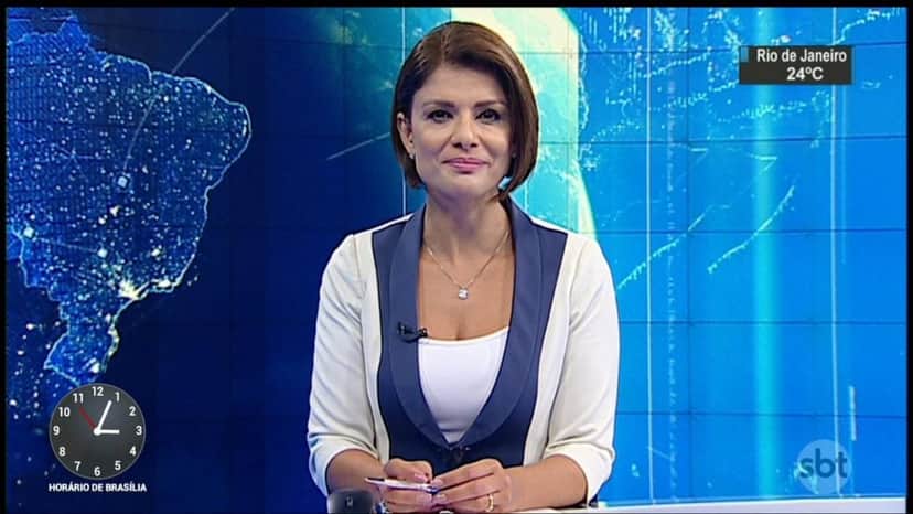 Analice Nicolau interage com toda a equipe do SBT Notícias Analice Nicolau interage com toda a equipe do SBT Notícias