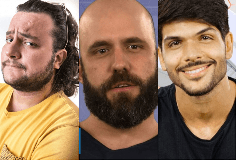Diego, Caruso e Lucas estão no paredão no BBB18 (Foto montagem: TV Foco) Diego, Caruso e Lucas estão no paredão no BBB18 (Foto montagem: TV Foco)