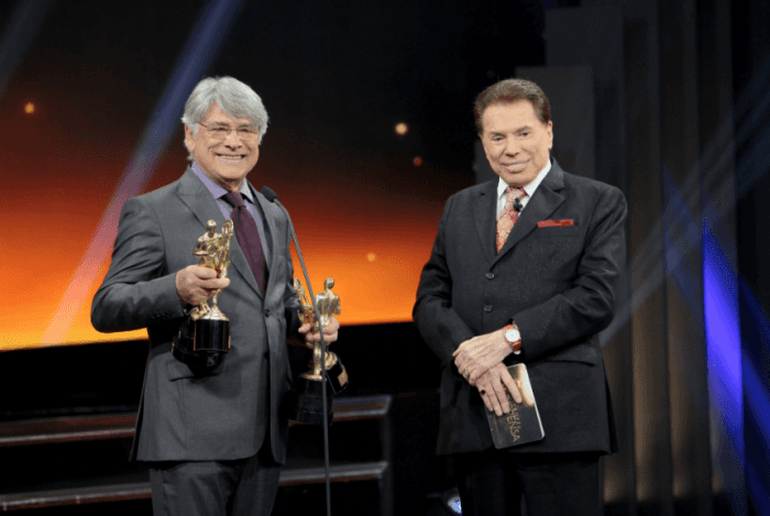 Presença de Sérgio Chapelin (Globo) foi uma das únicas coisas boas do Troféu Imprensa 2018 (Foto: Divulgação/SBT) Presença de Sérgio Chapelin (Globo) foi uma das únicas coisas boas do Troféu Imprensa 2018 (Foto: Divulgação/SBT)