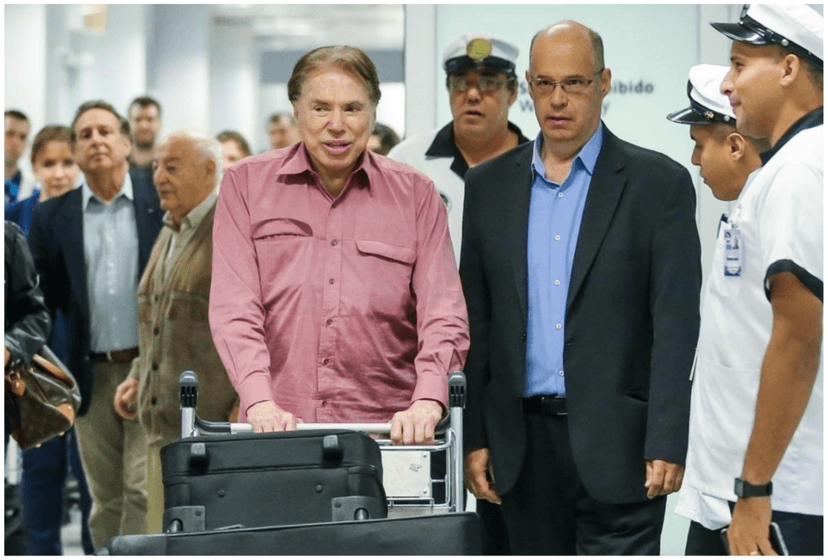 Silvio Santos em chegada no aeroporto neste domingo (22) em São Paulo (Foto Manuela Scarpa/Brazil News) Silvio Santos em chegada no aeroporto neste domingo (22) em São Paulo (Foto Manuela Scarpa/Brazil News)
