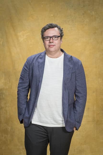 O autor João Emanuel Carneiro na coletiva de Segundo Sol (Foto: Globo/João Cotta) O autor João Emanuel Carneiro na coletiva de Segundo Sol (Foto: Globo/João Cotta)