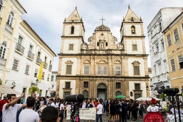 Gravação de Segundo Sol na Igreja de São Francisco, no Pelourinho (Foto: Globo/João Cotta) Gravação de Segundo Sol na Igreja de São Francisco, no Pelourinho (Foto: Globo/João Cotta)