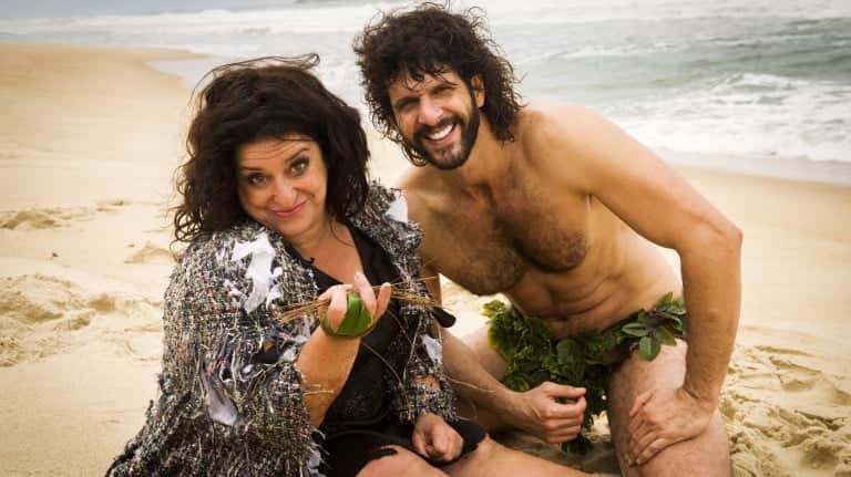 Guilherme como Tarzan com Grace Gianoukas em Haja Coração (Foto: Reprodução) Guilherme como Tarzan com Grace Gianoukas em Haja Coração (Foto: Reprodução)