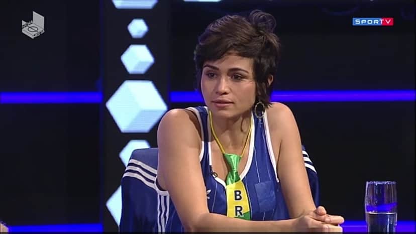 Nanda Costa no programa Zona Mista, do SporTV (Foto: Reprodução/SporTV) Nanda Costa no programa Zona Mista, do SporTV (Foto: Reprodução/SporTV)