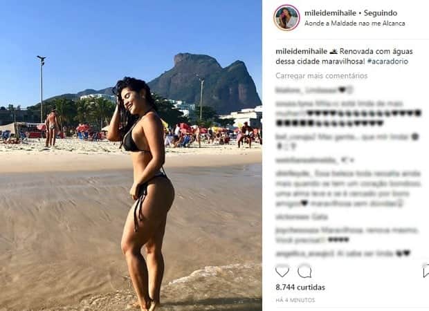 Mileide Mihaile manda indireta em localização (Foto: Reprodução/Instagram) Mileide Mihaile manda indireta em localização (Foto: Reprodução/Instagram)