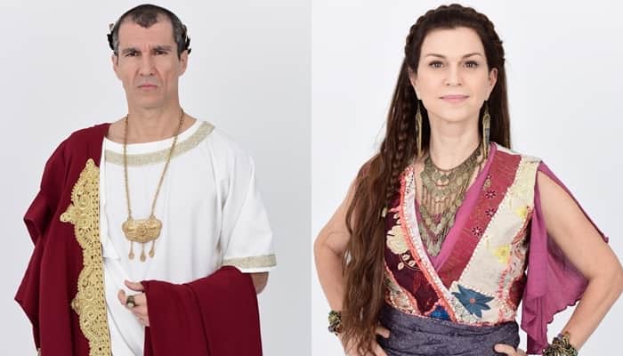 Nicola Siri (Pôncio Pilatos) e Adriana Garambone (Adela) em Jesus, novela bíblica da Record (Foto: Blad Meneghel/Record/Montagem TV Foco) Nicola Siri (Pôncio Pilatos) e Adriana Garambone (Adela) em Jesus, novela bíblica da Record (Foto: Blad Meneghel/Record/Montagem TV Foco)