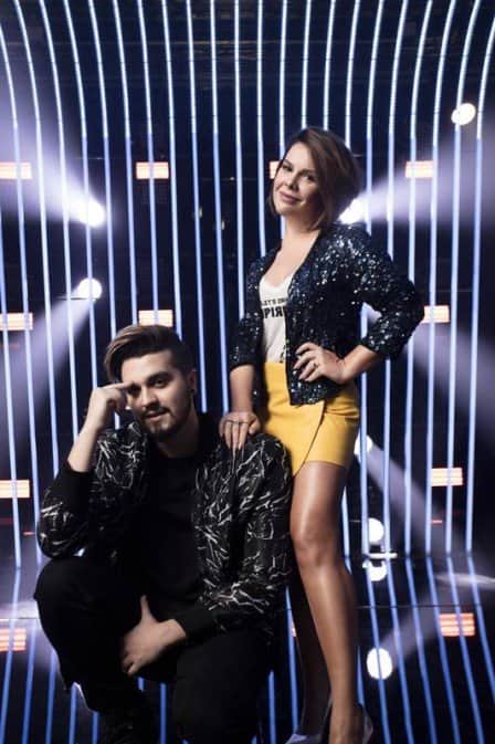 Luan Santana e Fernanda Souza no Só Toca Top (Foto: Tomás Arthuzzi/Rede globo/Divulgação) Luan Santana e Fernanda Souza no Só Toca Top (Foto: Tomás Arthuzzi/Rede globo/Divulgação)