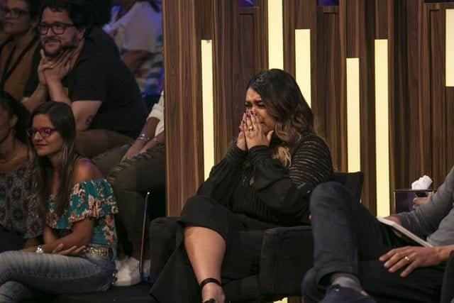 Preta Gil se emociona com homenagem no palco do 'Tamanho Família' (Foto: Raphael Dias/Gshow) Preta Gil se emociona com homenagem no palco do 'Tamanho Família' (Foto: Raphael Dias/Gshow)