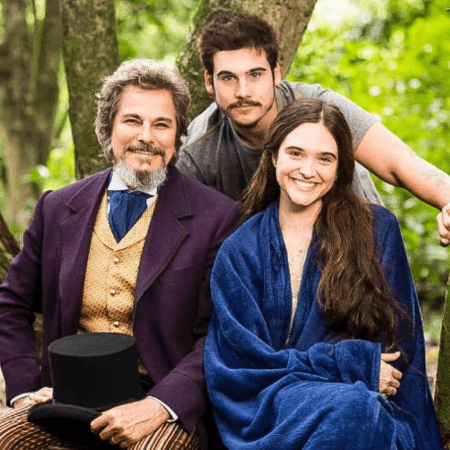 Edson Celulari com Juliana Paiva e Nicolas Prattes (Foto: Reprodução/Instagram) Edson Celulari com Juliana Paiva e Nicolas Prattes (Foto: Reprodução/Instagram)