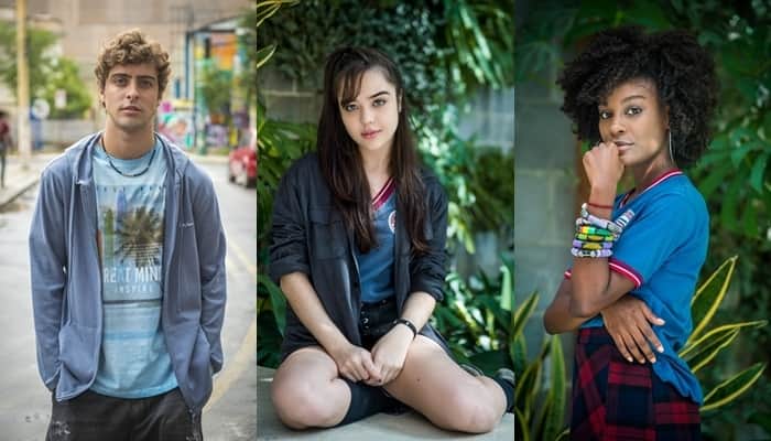 Eike Duarte, Bella Piero e Jeniffer Dias em Malhação (Fotos: Globo/João Cotta/Raquel Cunha) Eike Duarte, Bella Piero e Jeniffer Dias em Malhação (Fotos: Globo/João Cotta/Raquel Cunha)
