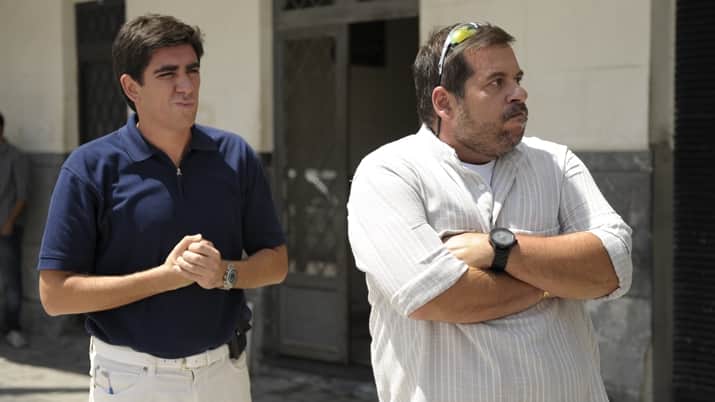Marcelo Adnet e Leandro Hassum em cena de O Dentista Mascarado, na Globo. (Foto: Divulgação) Marcelo Adnet e Leandro Hassum em cena de O Dentista Mascarado, na Globo. (Foto: Divulgação)
