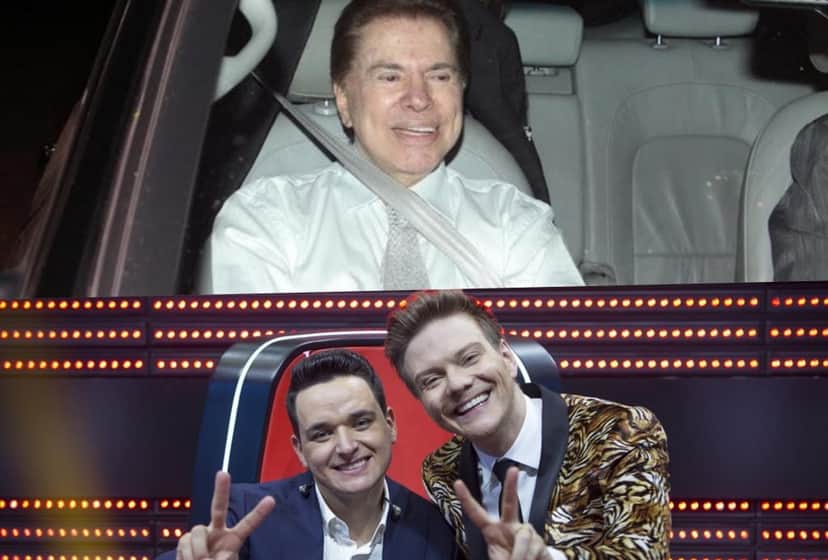 Silvio Santos e Michel Teló do The Voice Brasil estão no Subiu, desceu de hoje Silvio Santos e Michel Teló do The Voice Brasil estão no Subiu, desceu de hoje