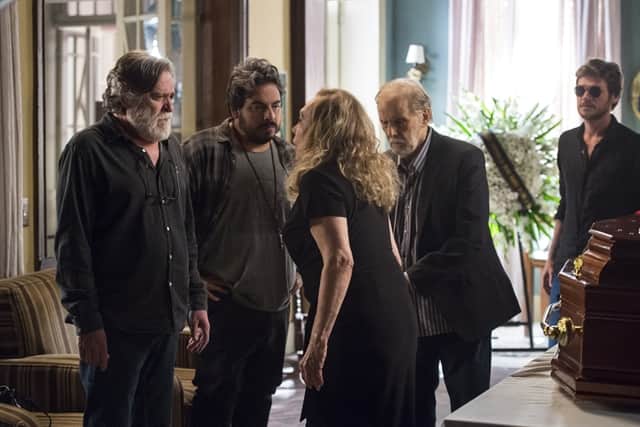 Dodô (José de Abreu), Clóvis (Luís Lobianco), Naná (Arlete Salles) e Nestor (Francisco Cuoco) (Foto: Globo/Estevam Avellar) Dodô (José de Abreu), Clóvis (Luís Lobianco), Naná (Arlete Salles) e Nestor (Francisco Cuoco) (Foto: Globo/Estevam Avellar)