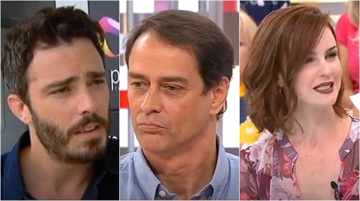 Thiago Rodrigues, Marcello Antony e Carolina Kasting em programas da TV portuguesa. (Foto: Reprodução/TVI) Thiago Rodrigues, Marcello Antony e Carolina Kasting em programas da TV portuguesa. (Foto: Reprodução/TVI)