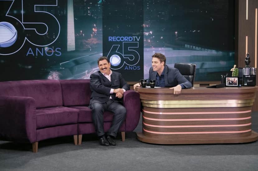 Ratinho esteve na Record no Programa do Porchat (Foto reprodução) Ratinho esteve na Record no Programa do Porchat (Foto reprodução)