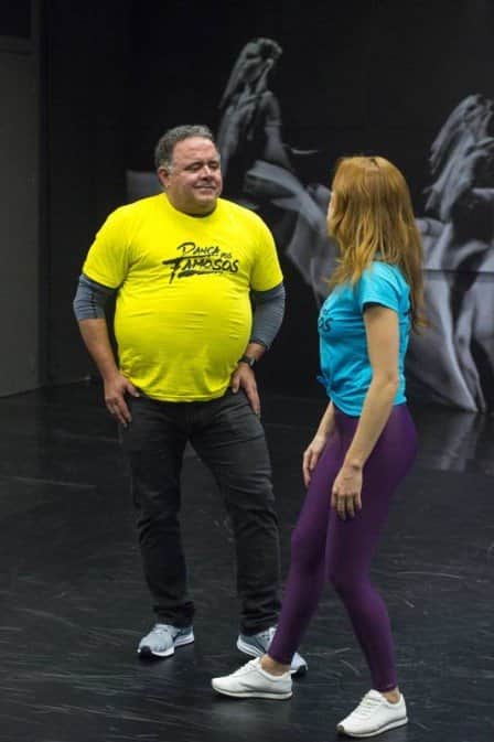 Leo Jaime e Larissa Parison nos ensaios do Dança dos Famosos (Foto: Divulgação/ Globo/ Estevam Avellar) Leo Jaime e Larissa Parison nos ensaios do Dança dos Famosos (Foto: Divulgação/ Globo/ Estevam Avellar)