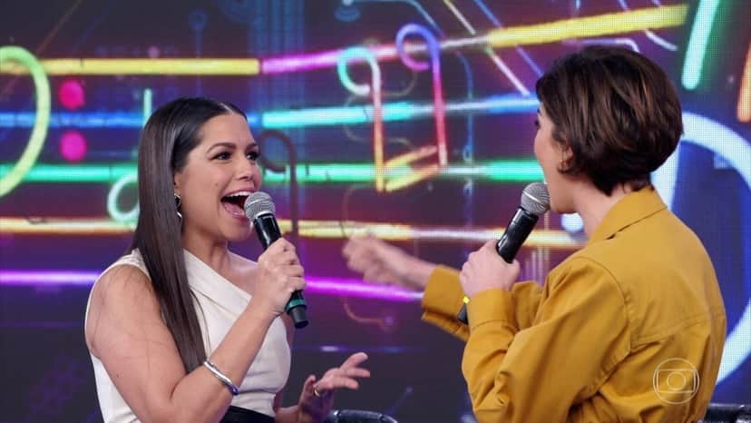 Thais Fersoza esteve no Domingão do Faustão (Foto: Reprodução/Globo) Thais Fersoza esteve no Domingão do Faustão (Foto: Reprodução/Globo)