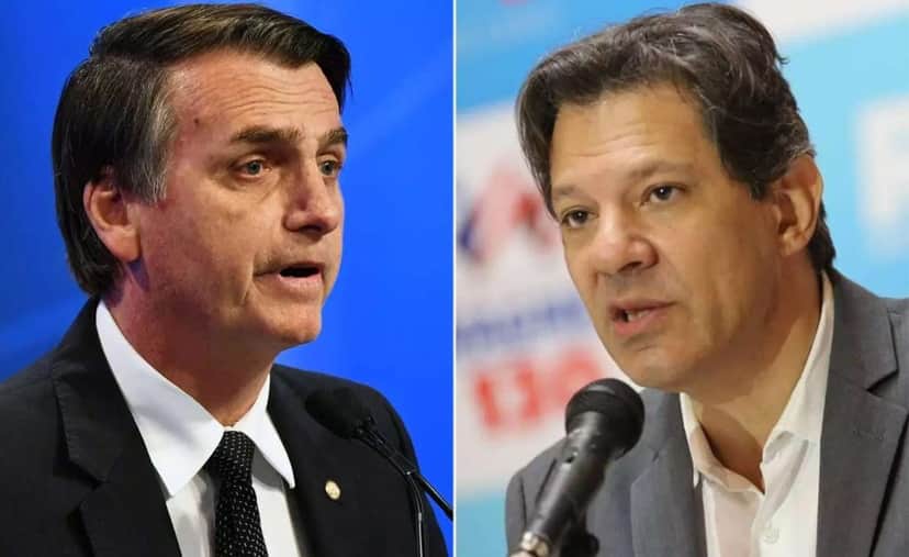 Bolsonaro (PSL) e Haddad (PT) não se enfrentarão (Foto: Montagem/Divulgação) Bolsonaro (PSL) e Haddad (PT) não se enfrentarão (Foto: Montagem/Divulgação)