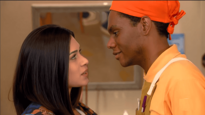 Flávia Pavanelli dá o seu primeiro beijo na novela As Aventuras de Poliana. (Foto: Reprodução) Flávia Pavanelli dá o seu primeiro beijo na novela As Aventuras de Poliana. (Foto: Reprodução)