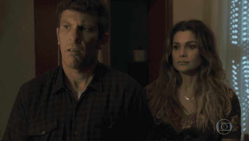 Machado (Milhem Cortaz) e Rita de Cássia (Flávia Alessandra) (Foto: Reprodução/Globo) Machado (Milhem Cortaz) e Rita de Cássia (Flávia Alessandra) (Foto: Reprodução/Globo)