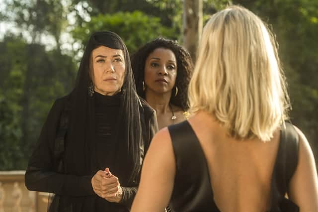 Valentina (Lília Cabral) e Marilda (Letícia Spiller) em O Sétimo Guardião (Foto: Globo/Raquel Cunha) Valentina (Lília Cabral) e Marilda (Letícia Spiller) em O Sétimo Guardião (Foto: Globo/Raquel Cunha)
