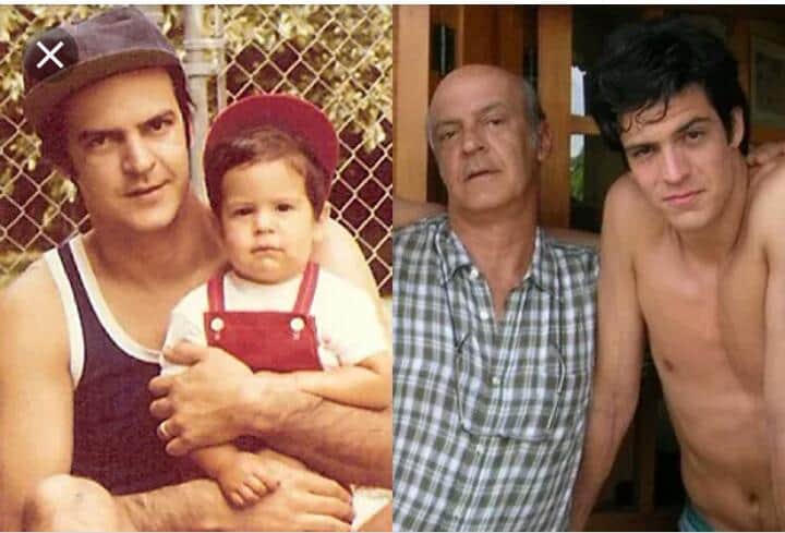 Matheus Solano publicou essa foto no seu Instagram e ressaltou a semelhança entre ele e seu pai. (Foto: Instagram) Matheus Solano publicou essa foto no seu Instagram e ressaltou a semelhança entre ele e seu pai. (Foto: Instagram)