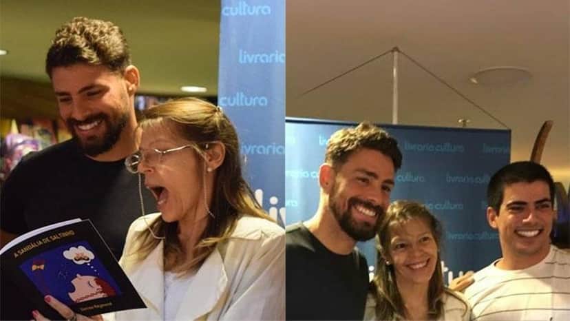 Mãe de Cauã Reymond em lançamento de livro (Foto: Reprodução) Mãe de Cauã Reymond em lançamento de livro (Foto: Reprodução)
