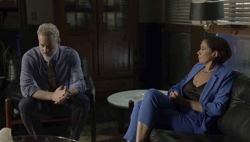 Valentina e Eurico em O Sétimo Guardião (Foto: Reprodução) Valentina e Eurico em O Sétimo Guardião (Foto: Reprodução)